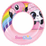 Jleisure 35028r Надувной круг для плавания Весёлая панда (50см,  розовый)